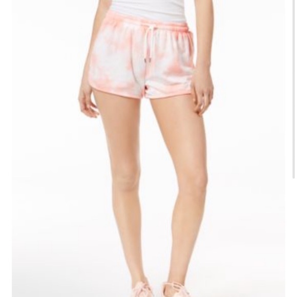 Peach & White Tie Dye Drawstring Shorts by Jessica Simpson Size Large & XL - Picture 1 of 5